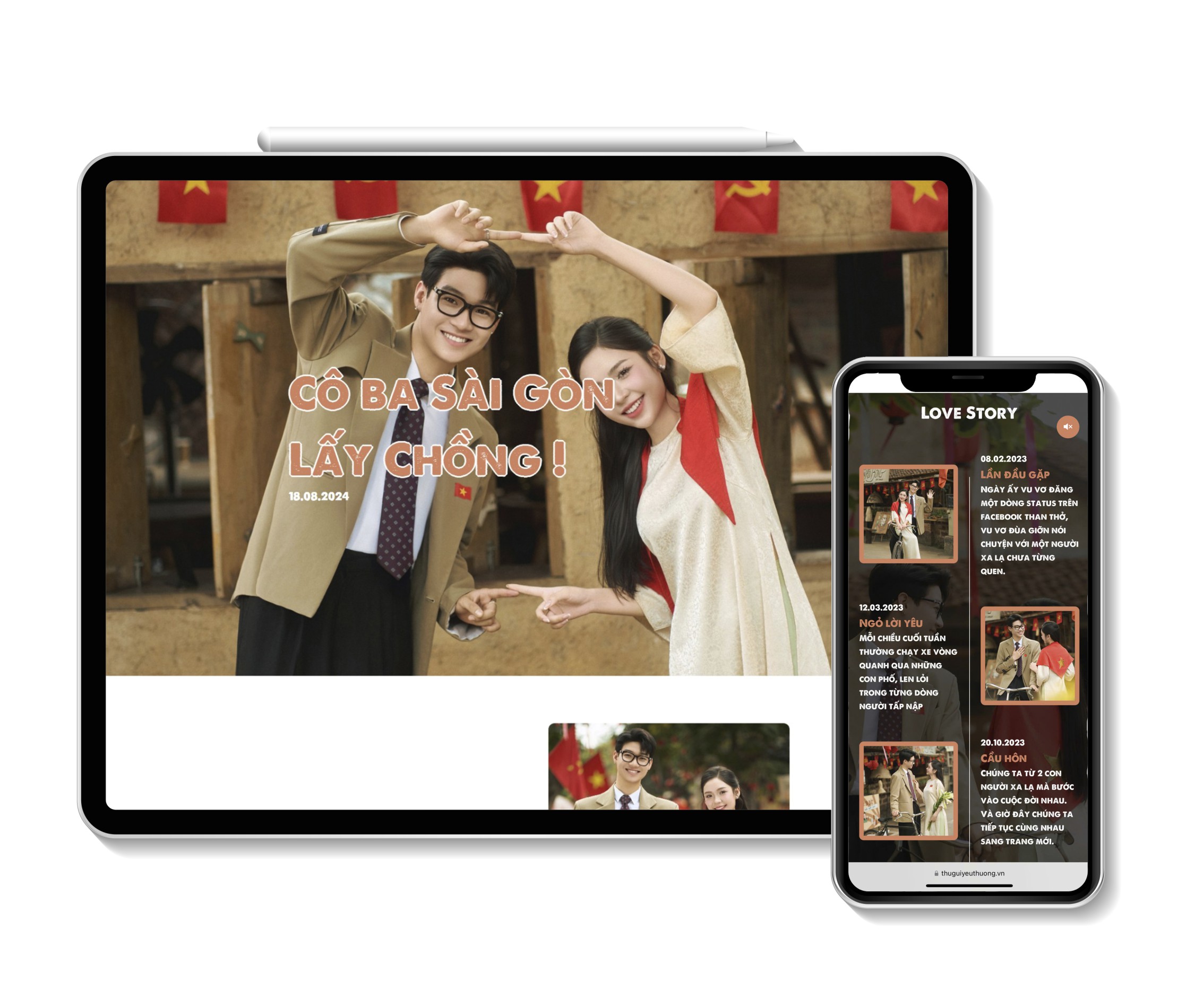 Mẫu thiệp cô ba